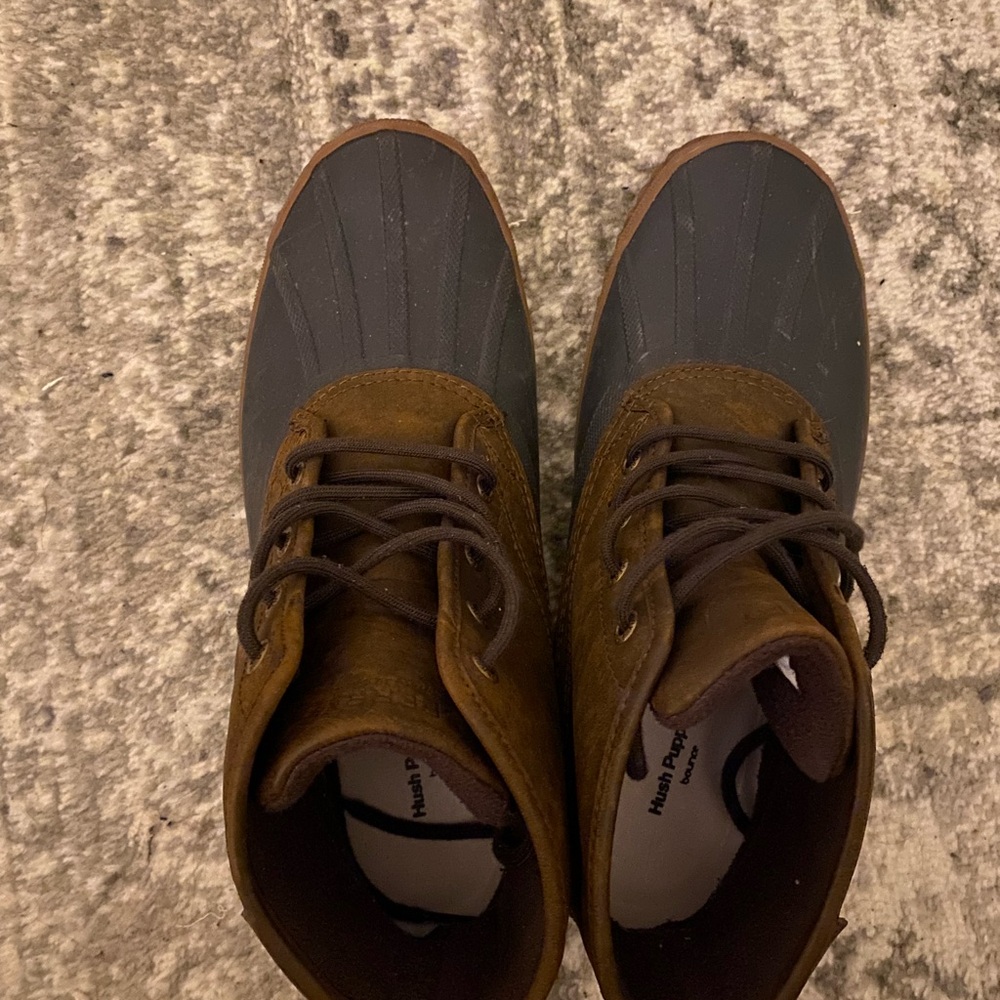Sperry Men's Black and Brown Rain Boots